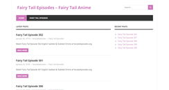 Desktop Screenshot of fairytailepisodes.org